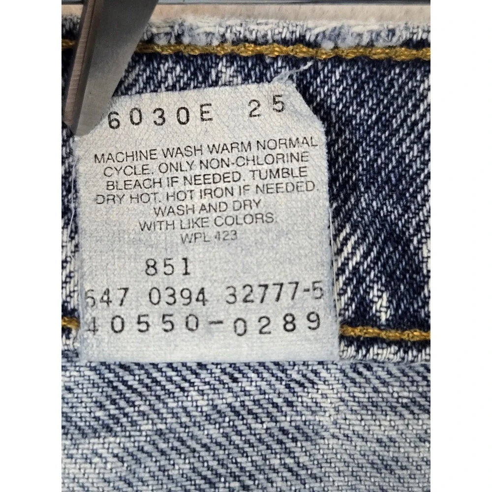 Levis 550 Mens Jeans Size 31 x32 Relaxed Fit Tapered Legs Orange Tab Cotton Blue